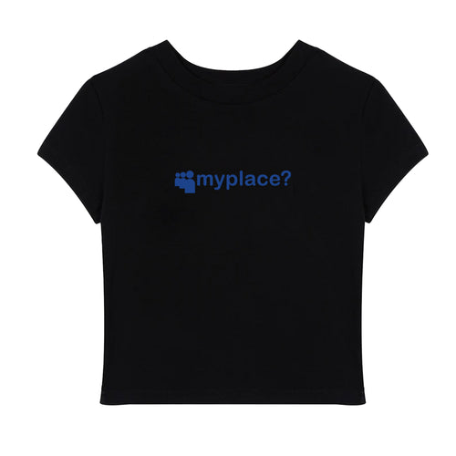 MYPLACE? BABY TEE - BLACK