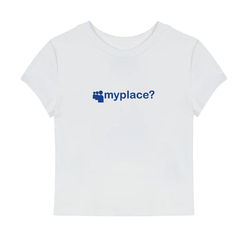 MYPLACE? BABY TEE - WHITE