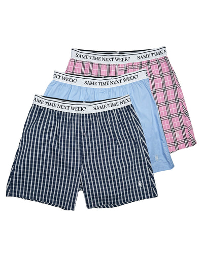 Same Time Next Week? Baggy Boxers 3 pack