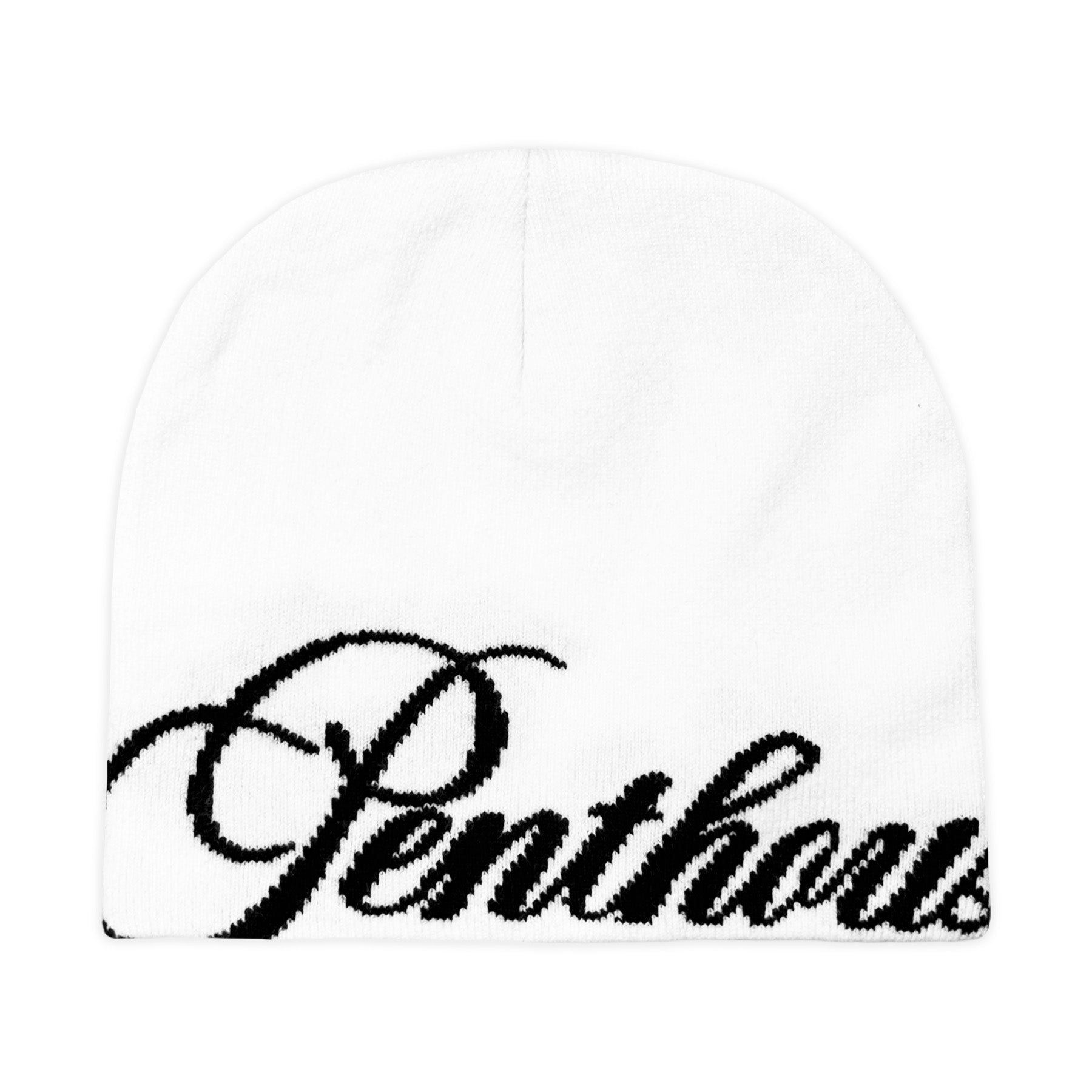 Script Beanie - White